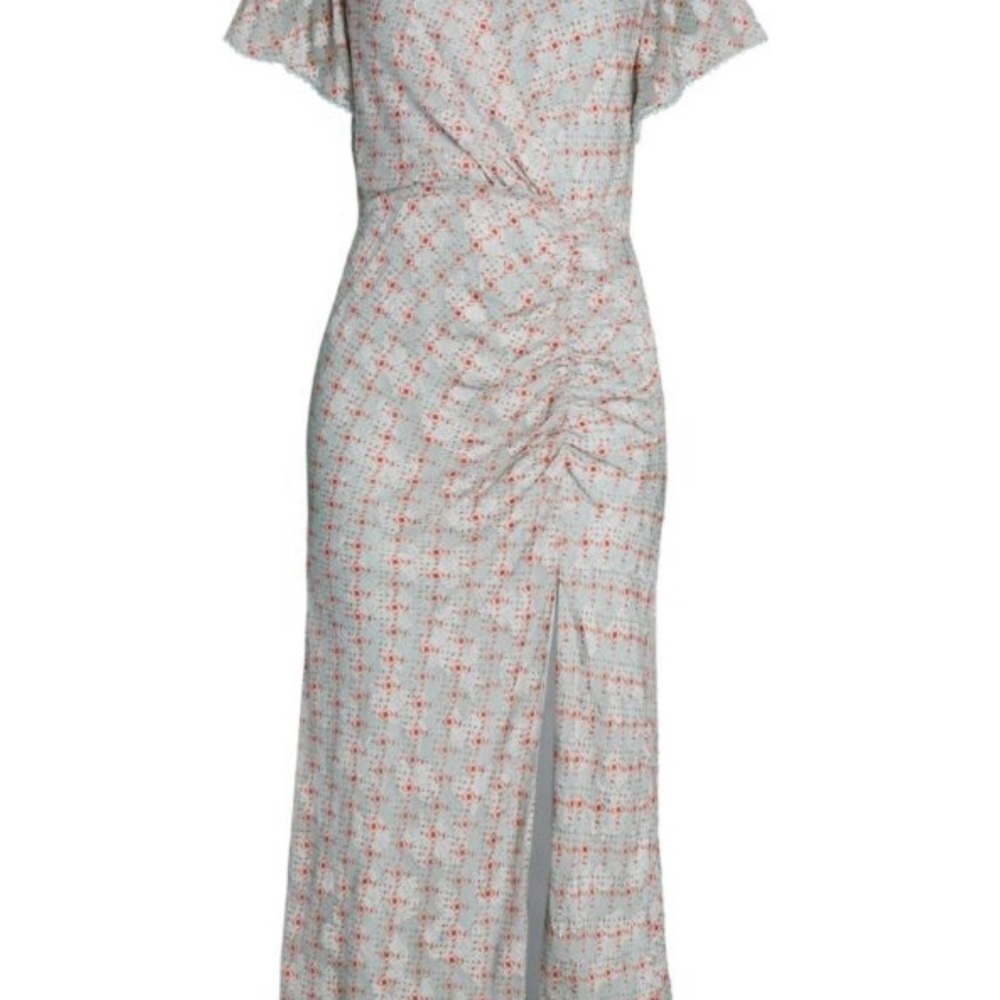 Jonathan Simkhai Gray and Red Midi Dress